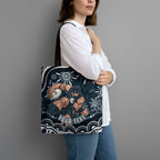Personalized Carlton Blues Rugby Tote Bag Aboriginal Dot Art - Dreamtime Football Mascot