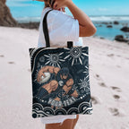Personalized Carlton Blues Rugby Tote Bag Aboriginal Dot Art - Dreamtime Football Mascot
