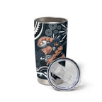 Personalized Carlton Blues Rugby Tumbler Cup Aboriginal Dot Art - Dreamtime Football Mascot