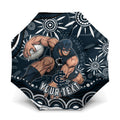 Personalized Carlton Blues Rugby Umbrella Aboriginal Dot Art - Dreamtime Football Mascot
