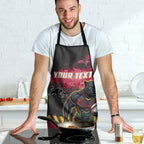Personalised Penrith Panthers Rugby Apron Black Panther Mascot - Sporty Splash Art Style