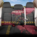 Personalised Penrith Panthers Rugby Back Car Seat Cover Black Panther Mascot - Sporty Splash Art Style