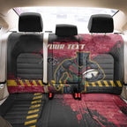 Personalised Penrith Panthers Rugby Back Car Seat Cover Black Panther Mascot - Sporty Splash Art Style