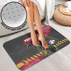 Personalised Penrith Panthers Rugby Bathroom Set Black Panther Mascot - Sporty Splash Art Style