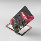 Personalised Penrith Panthers Rugby Canvas Wall Art Black Panther Mascot - Sporty Splash Art Style