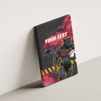 Personalised Penrith Panthers Rugby Canvas Wall Art Black Panther Mascot - Sporty Splash Art Style