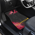 Personalised Penrith Panthers Rugby Car Mats Black Panther Mascot - Sporty Splash Art Style