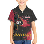 Personalised Penrith Panthers Rugby Kid Hawaiian Shirt Black Panther Mascot - Sporty Splash Art Style
