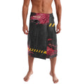 Personalised Penrith Panthers Rugby Lavalava Black Panther Mascot - Sporty Splash Art Style