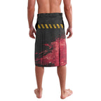 Personalised Penrith Panthers Rugby Lavalava Black Panther Mascot - Sporty Splash Art Style