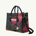 Personalised Penrith Panthers Rugby Leather Bag Black Panther Mascot - Sporty Splash Art Style