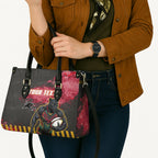 Personalised Penrith Panthers Rugby Leather Bag Black Panther Mascot - Sporty Splash Art Style
