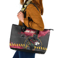 Personalised Penrith Panthers Rugby Leather Tote Bag Black Panther Mascot - Sporty Splash Art Style