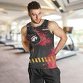 Personalised Penrith Panthers Rugby Men Tank Top Black Panther Mascot - Sporty Splash Art Style
