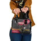 Personalised Penrith Panthers Rugby Shoulder Handbag Black Panther Mascot - Sporty Splash Art Style