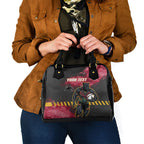 Personalised Penrith Panthers Rugby Shoulder Handbag Black Panther Mascot - Sporty Splash Art Style