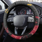 Penrith Panthers Rugby Steering Wheel Cover Black Panther Mascot - Sporty Splash Art Style