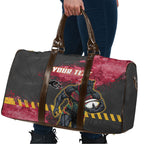 Personalised Penrith Panthers Rugby Travel Bag Black Panther Mascot - Sporty Splash Art Style