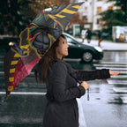 Personalised Penrith Panthers Rugby Umbrella Black Panther Mascot - Sporty Splash Art Style