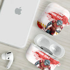 Personalised Dolphins Rugby AirPods Case Dolphin Mascot - Sporty Splash Art Style