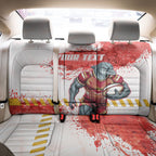 Personalised Dolphins Rugby Back Car Seat Cover Dolphin Mascot - Sporty Splash Art Style