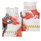 Personalised Dolphins Rugby Basketball Jersey Dolphin Mascot - Sporty Splash Art Style