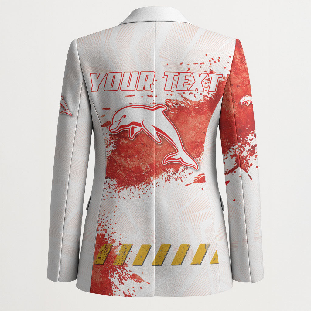 Personalised Dolphins Rugby Blazer Dolphin Mascot - Sporty Splash Art Style