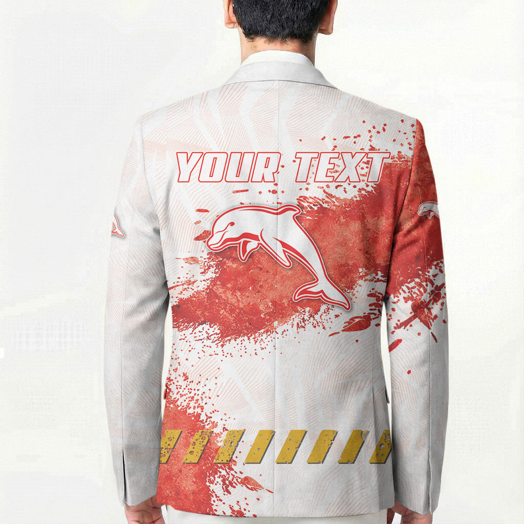 Personalised Dolphins Rugby Blazer Dolphin Mascot - Sporty Splash Art Style