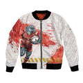 Personalised Dolphins Rugby Bomber Jacket Dolphin Mascot - Sporty Splash Art Style