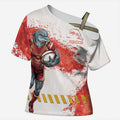 Personalised Dolphins Rugby Cross Shoulder Shirt Dolphin Mascot - Sporty Splash Art Style
