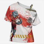 Personalised Dolphins Rugby Cross Shoulder Shirt Dolphin Mascot - Sporty Splash Art Style
