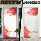 Personalised Dolphins Rugby Door Cover Dolphin Mascot - Sporty Splash Art Style