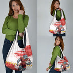 Personalised Dolphins Rugby Grocery Bag Dolphin Mascot - Sporty Splash Art Style