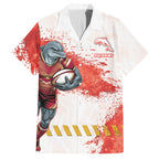 Personalised Dolphins Rugby Hawaiian Shirt Dolphin Mascot - Sporty Splash Art Style