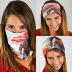 Personalised Dolphins Rugby Neck Gaiter Dolphin Mascot - Sporty Splash Art Style