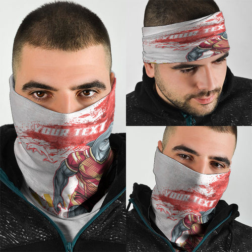 Personalised Dolphins Rugby Neck Gaiter Dolphin Mascot - Sporty Splash Art Style