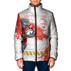 Personalised Dolphins Rugby Padded Jacket Dolphin Mascot - Sporty Splash Art Style