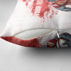 Personalised Dolphins Rugby Pillow Cover Dolphin Mascot - Sporty Splash Art Style