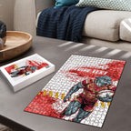 Personalised Dolphins Rugby Puzzle Dolphin Mascot - Sporty Splash Art Style