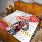 Personalised Dolphins Rugby Quilt Dolphin Mascot - Sporty Splash Art Style