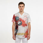 Personalised Dolphins Rugby Scrub Top Dolphin Mascot - Sporty Splash Art Style