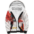 Personalised Dolphins Rugby Sherpa Hoodie Dolphin Mascot - Sporty Splash Art Style
