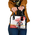 Personalised Dolphins Rugby Shoulder Handbag Dolphin Mascot - Sporty Splash Art Style