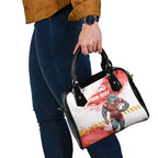 Personalised Dolphins Rugby Shoulder Handbag Dolphin Mascot - Sporty Splash Art Style