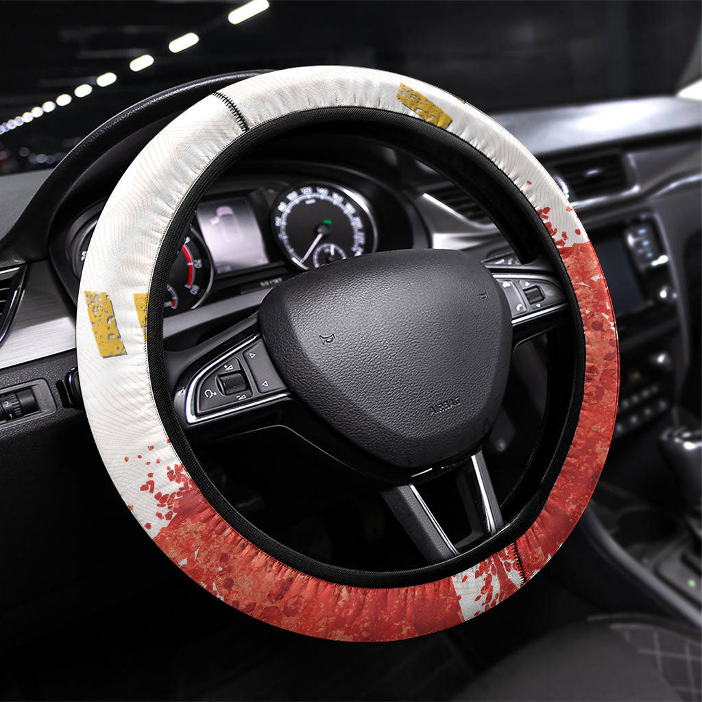 Dolphins Rugby Steering Wheel Cover Dolphin Mascot - Sporty Splash Art Style