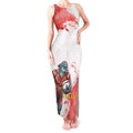 Personalised Dolphins Rugby Tank Maxi Dress Dolphin Mascot - Sporty Splash Art Style