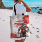 Personalised Dolphins Rugby Tote Bag Dolphin Mascot - Sporty Splash Art Style