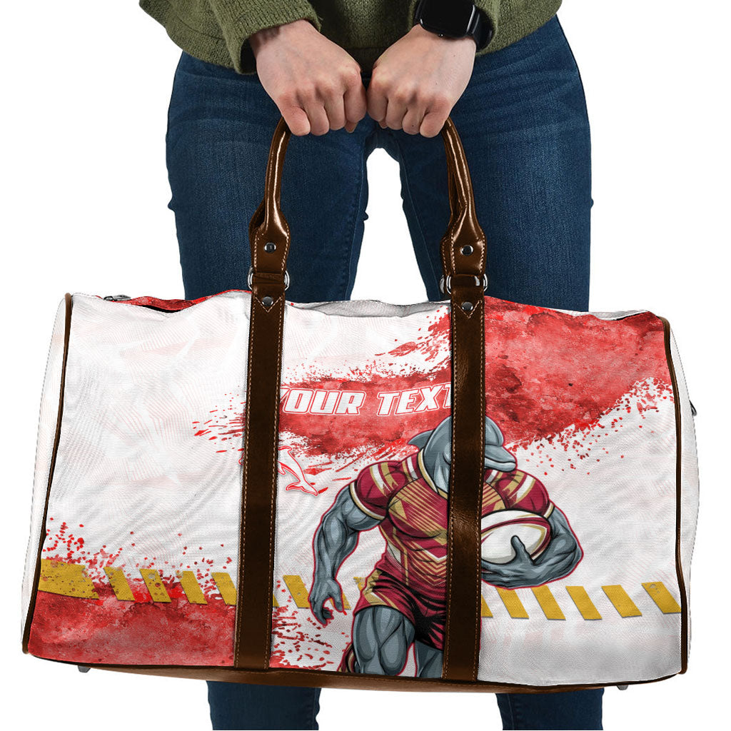 Personalised Dolphins Rugby Travel Bag Dolphin Mascot - Sporty Splash Art Style