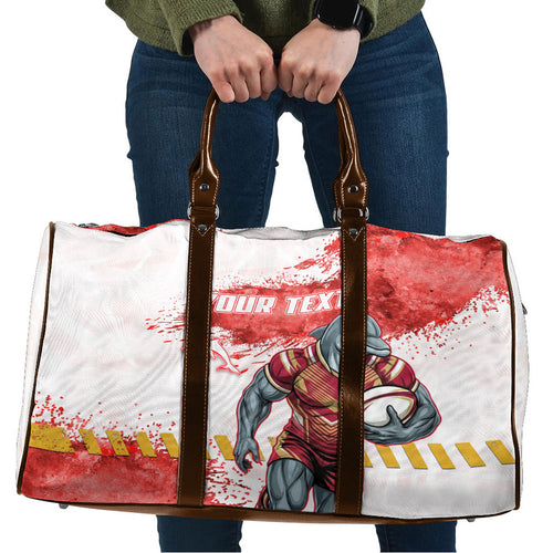 Personalised Dolphins Rugby Travel Bag Dolphin Mascot - Sporty Splash Art Style