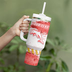 Personalised Dolphins Rugby Tumbler With Handle Dolphin Mascot - Sporty Splash Art Style